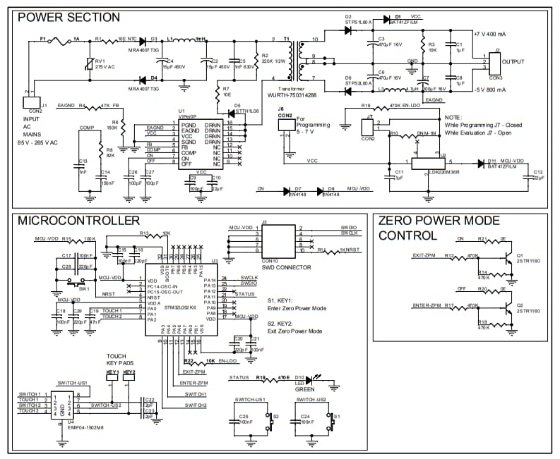 Schematic - STMicroelectronics STEVAL-ISA192V1 Evaluation Board